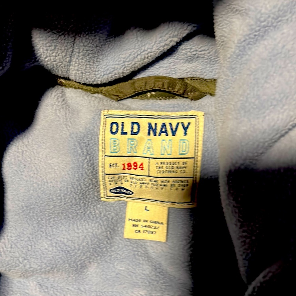 Old navy fleece lined winter coat
